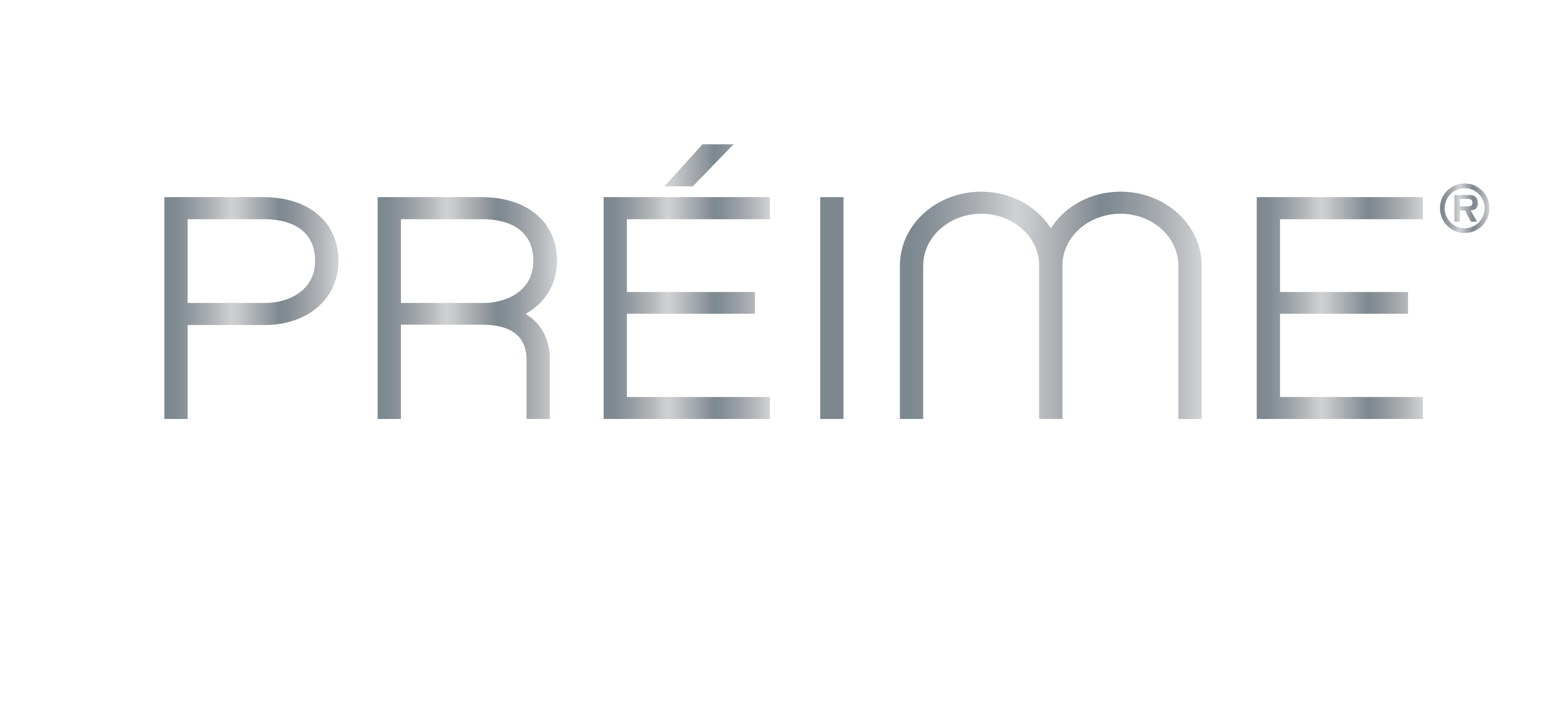 Préime Dermafacial Logo Silver White