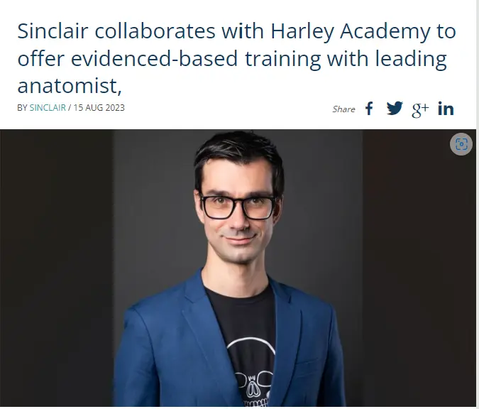 Sinclair x Harley Academy with leading anatomist Professor Sebastian Cotofana